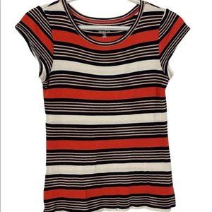 The Limited The Perfect Tee Red Stripped Short Sleeve Top Size Small